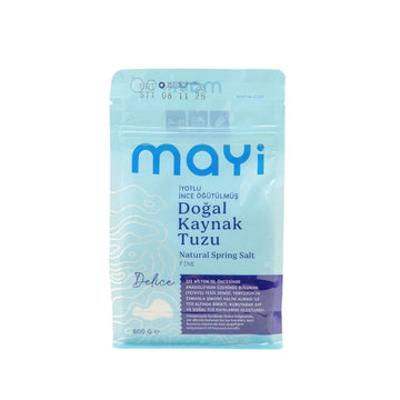 Mayi Tuz İyotlu İnce Öğütülmüş Doğal Kaynak Tuzu 600 Gr