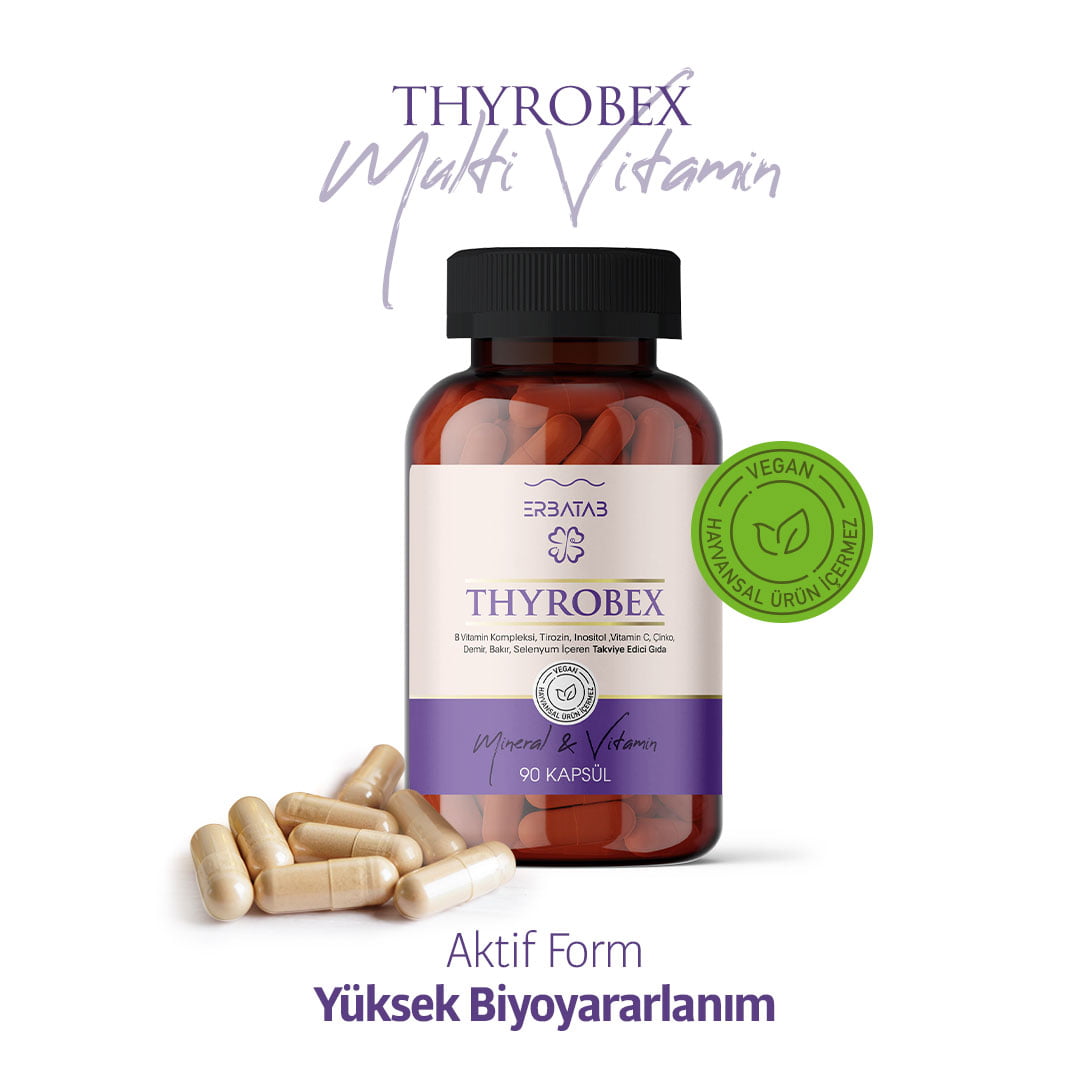ERBATAB Thyrobex Multivitamin ve Mineral 60 Kapsül Multivitamin ve Mineral