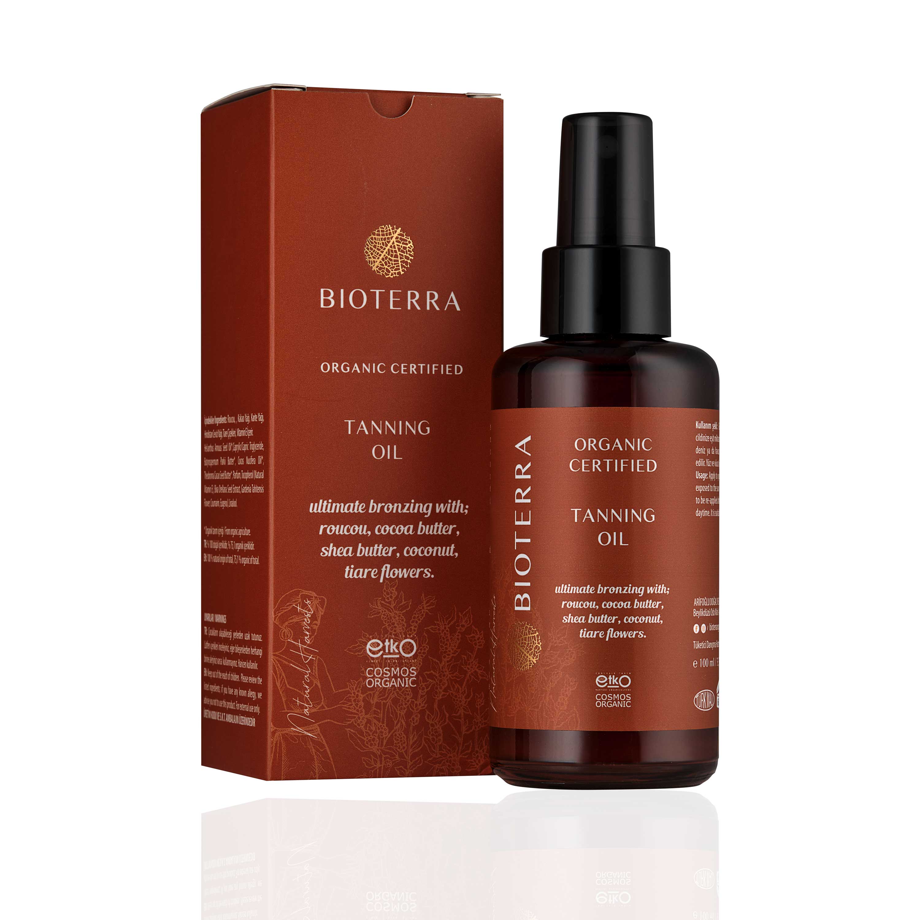 1+1 Bioterra Organik Bronzlaştırıcı Yağ 100 ml