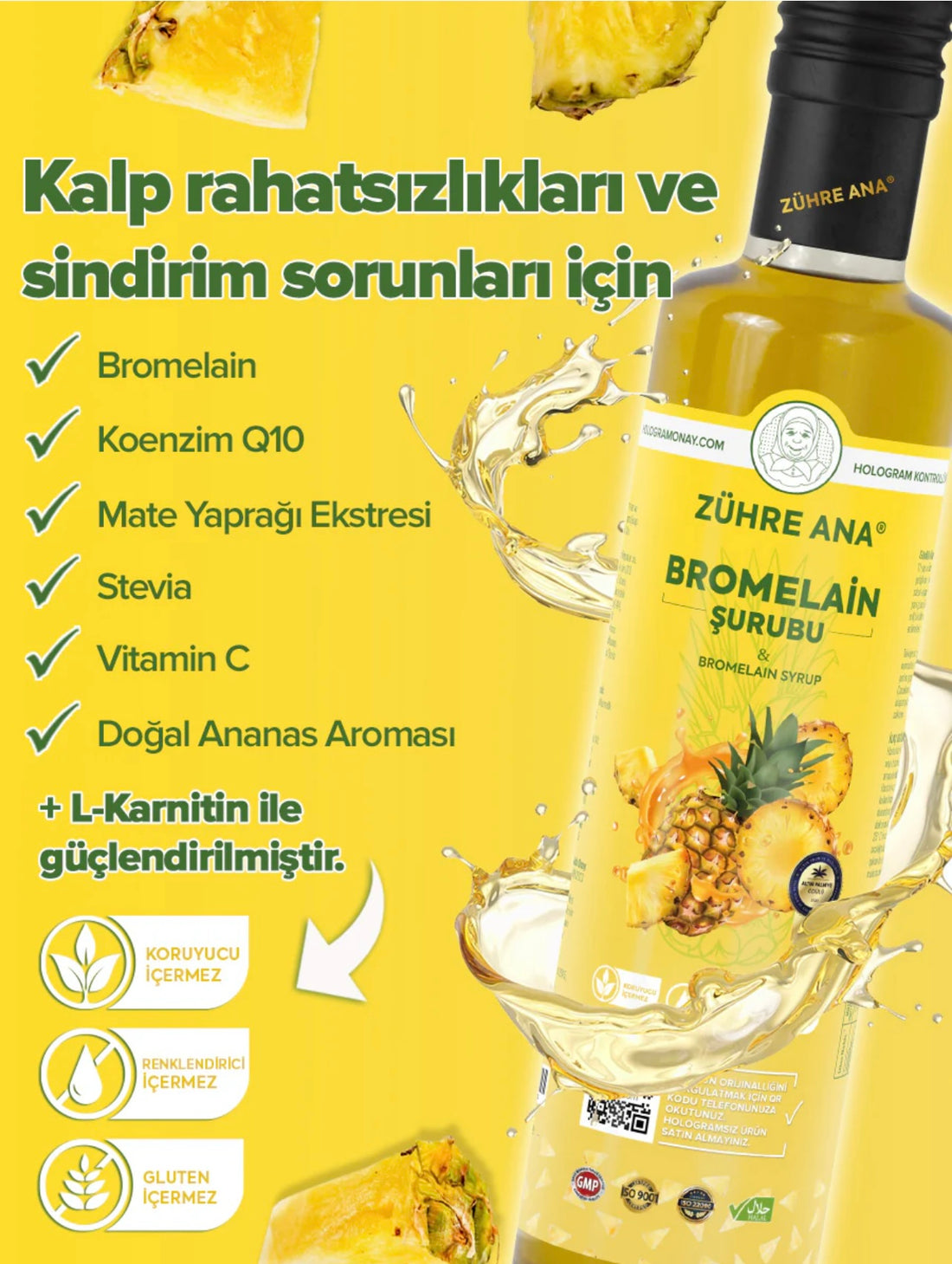 Zühre Ana Bromelain Şurubu 250 ml