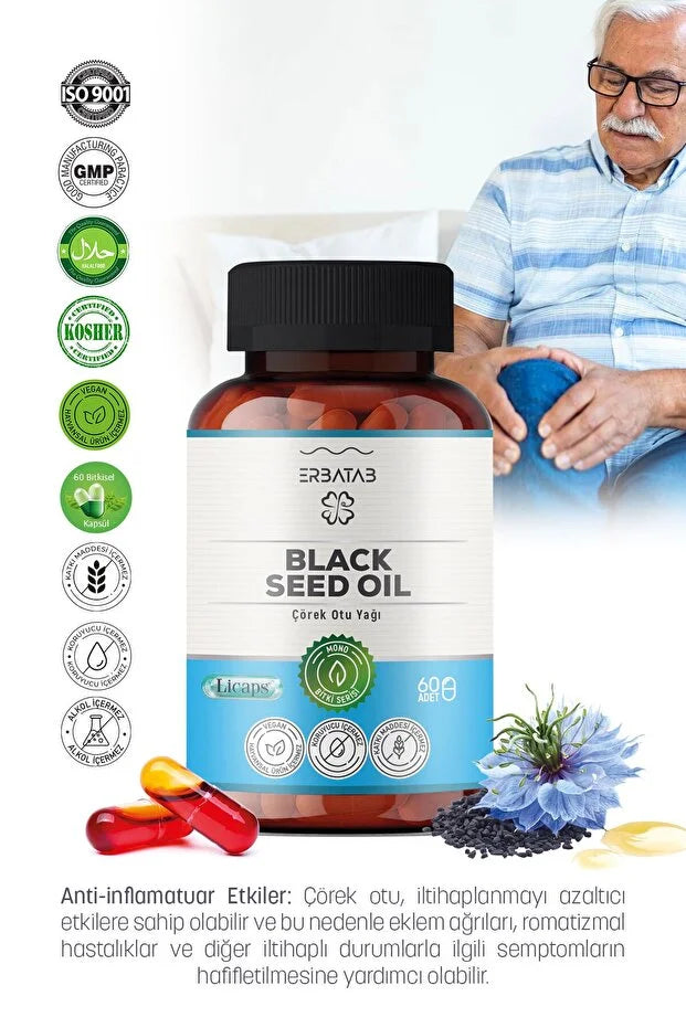 ERBATAB Black Seed Oıl – Çörek Otu Yağı İçeren Takviye Edici Gıda