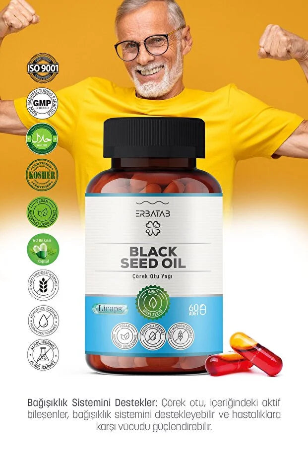 ERBATAB Black Seed Oıl – Çörek Otu Yağı İçeren Takviye Edici Gıda