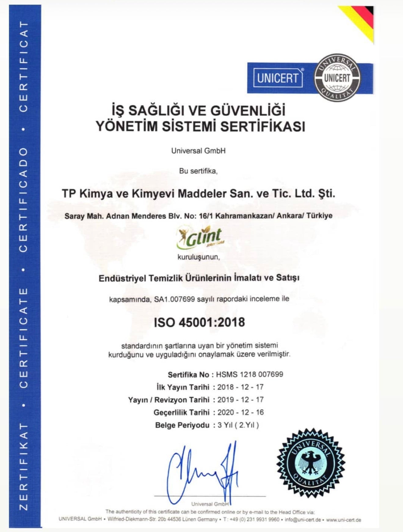 GLİNT %100 Bitkisel Temizleyici