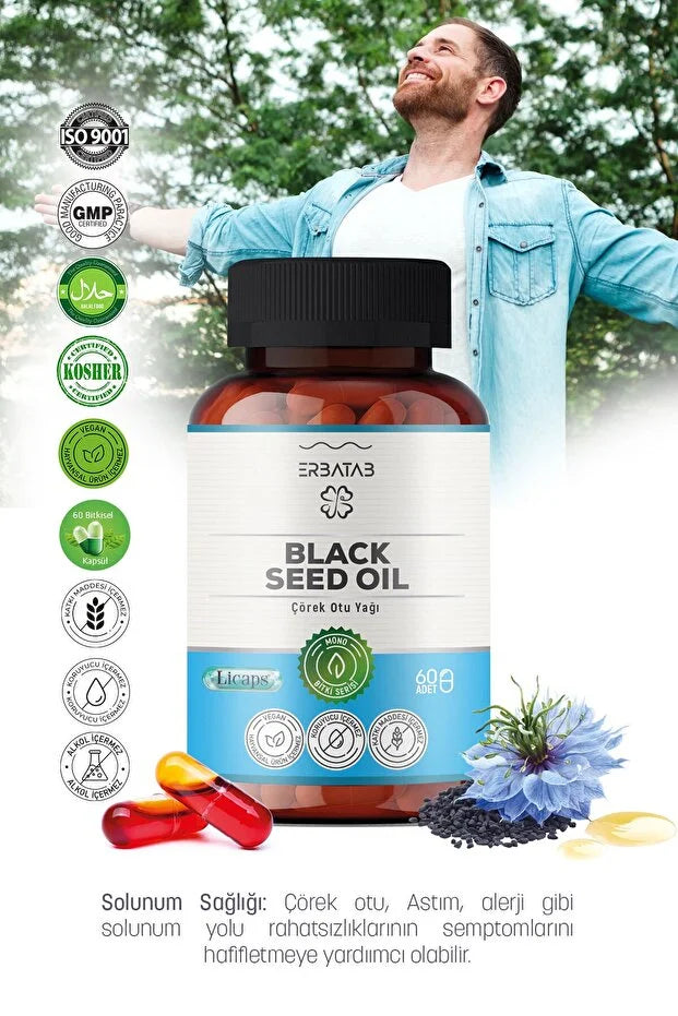 ERBATAB Black Seed Oıl – Çörek Otu Yağı İçeren Takviye Edici Gıda
