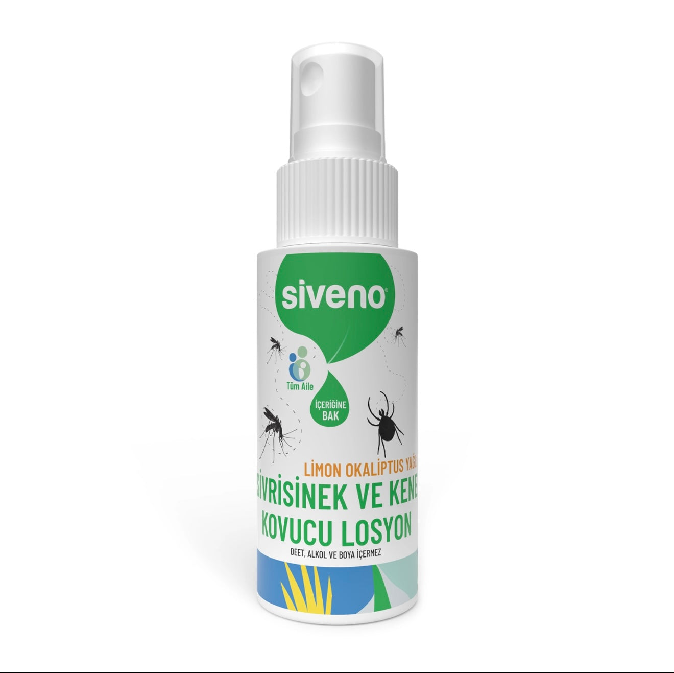 Sivrisinek ve Kene Kovucu Sprey Krem Bitkisel Tüm Vücut İçin Aile Boy 50 ML