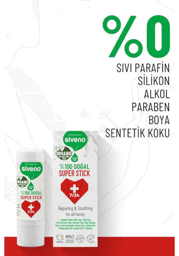 100% Doğal Süper Stick Anlık Yatıştırıcı Onarıcı Organik Bitkisel 6g