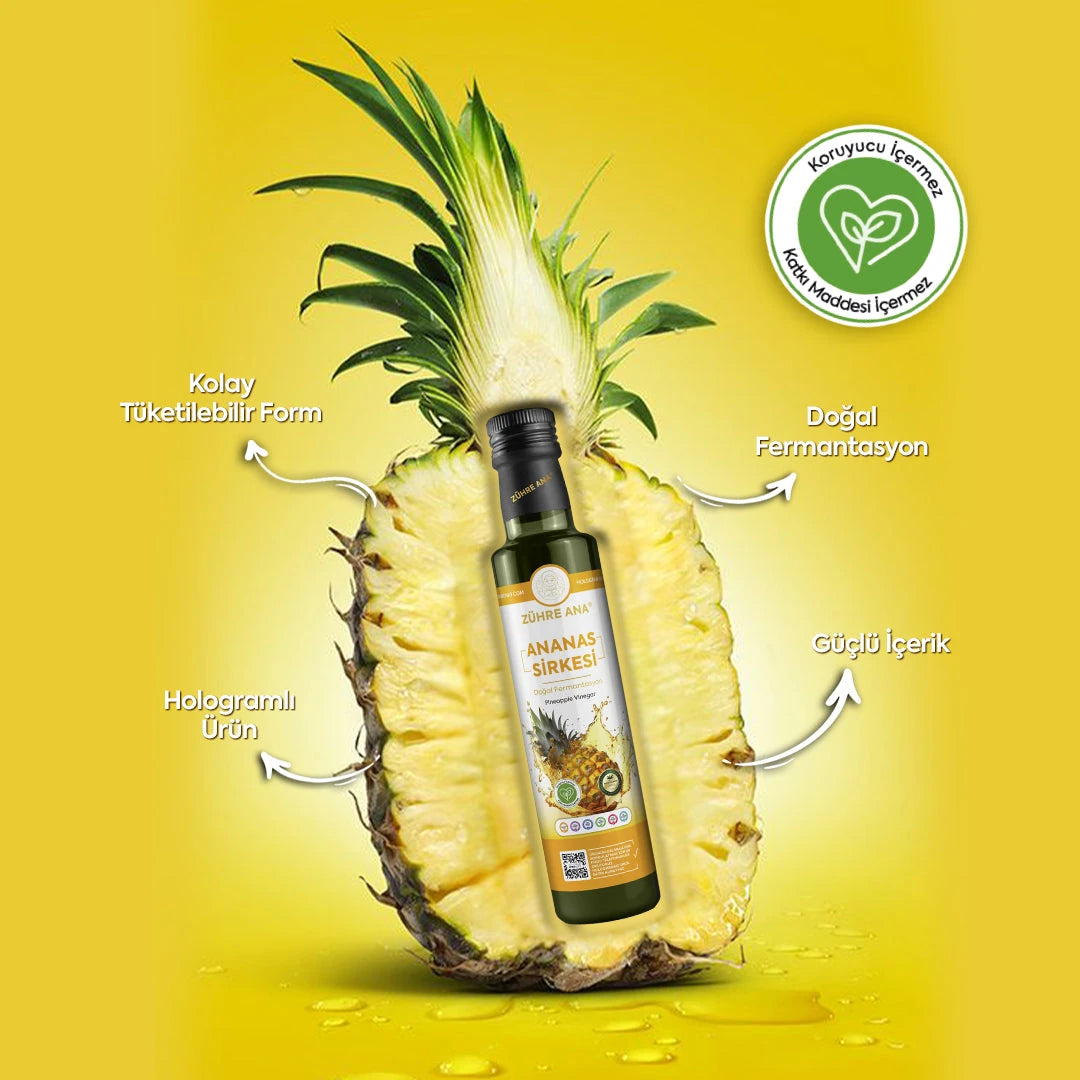 Ananas Sirkesi Doğal Fermantasyon Pineapple Vinegar 500 Ml