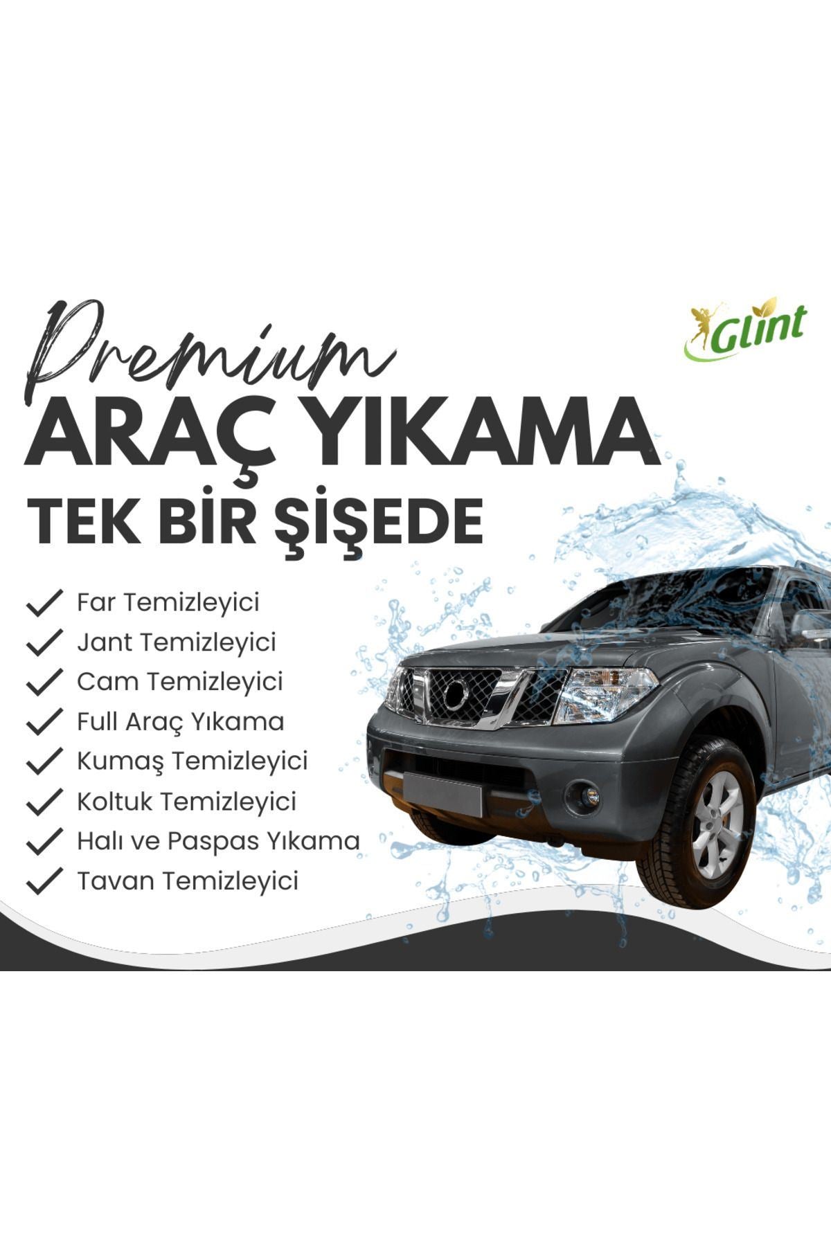 Bitkisel Çok Amaçlı Oto Temizleyici Araç Far Koltuk Paspas Temizleme Jant Parlatıcı