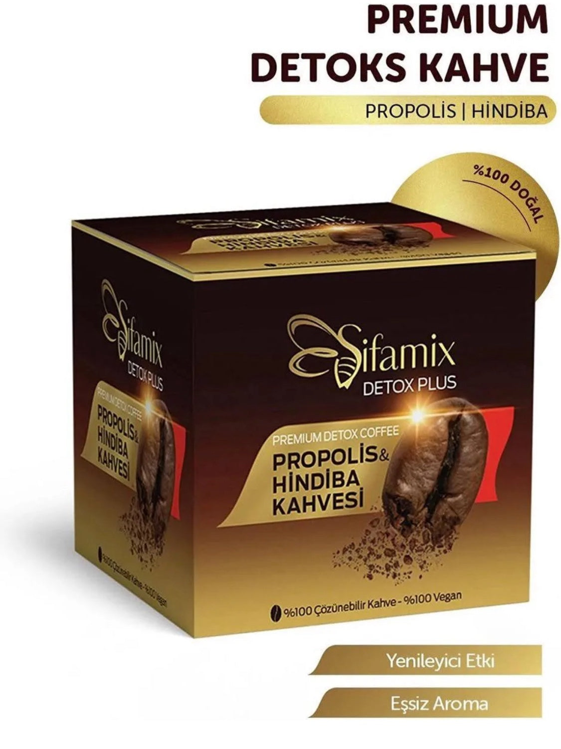 Şifamix Detox Plus Propolis & Hindiba Kahvesi - 100% Çözünebilir & Vegan