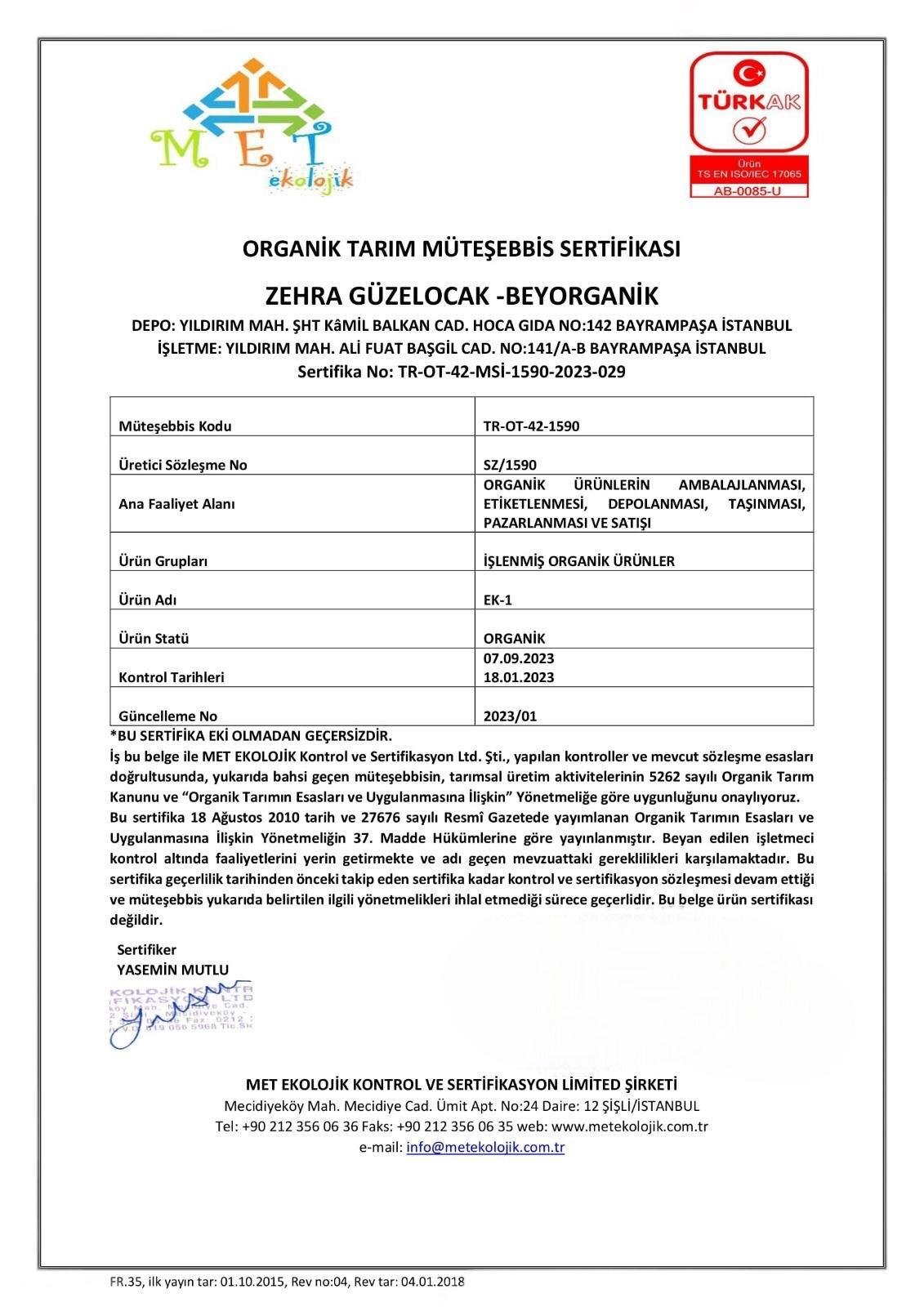 Organik MOM'S Mix 315gr (PESTİSİT VE AĞIR METAL ANALİZLİ)